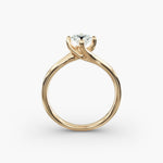 Load image into Gallery viewer, Pear-Shaped Lab-Grown Diamond Engagement Ring | Twisted Band Four-Prong | IGI Certified | 10K/14K/18K Gold
