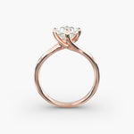 Load image into Gallery viewer, Princess-Cut Lab-Grown Diamond Engagement Ring | Twisted Band Four-Prong | IGI Certified | 10K/14K/18K Gold
