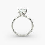 Load image into Gallery viewer, Princess-Cut Lab-Grown Diamond Engagement Ring | Twisted Band Four-Prong | IGI Certified | 10K/14K/18K Gold
