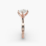 Load image into Gallery viewer, Radiant Cut Twisted Band Lab-Grown Diamond Ring | 0.50–5.00 Carat | IGI Certified | Yellow, White, Rose Gold
