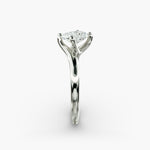 Load image into Gallery viewer, Radiant Cut Twisted Band Lab-Grown Diamond Ring | 0.50–5.00 Carat | IGI Certified | Yellow, White, Rose Gold
