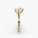Load image into Gallery viewer, Radiant Cut Twisted Band Lab-Grown Diamond Ring | 0.50–5.00 Carat | IGI Certified | Yellow, White, Rose Gold
