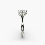 Load image into Gallery viewer, Twisted Band Round Lab-Grown Diamond Engagement Ring | Four-Prong | IGI Certified | 10K, 14K &amp; 18K Gold
