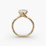 Load image into Gallery viewer, Twisted Band Round Lab-Grown Diamond Engagement Ring | Four-Prong | IGI Certified | 10K, 14K &amp; 18K Gold
