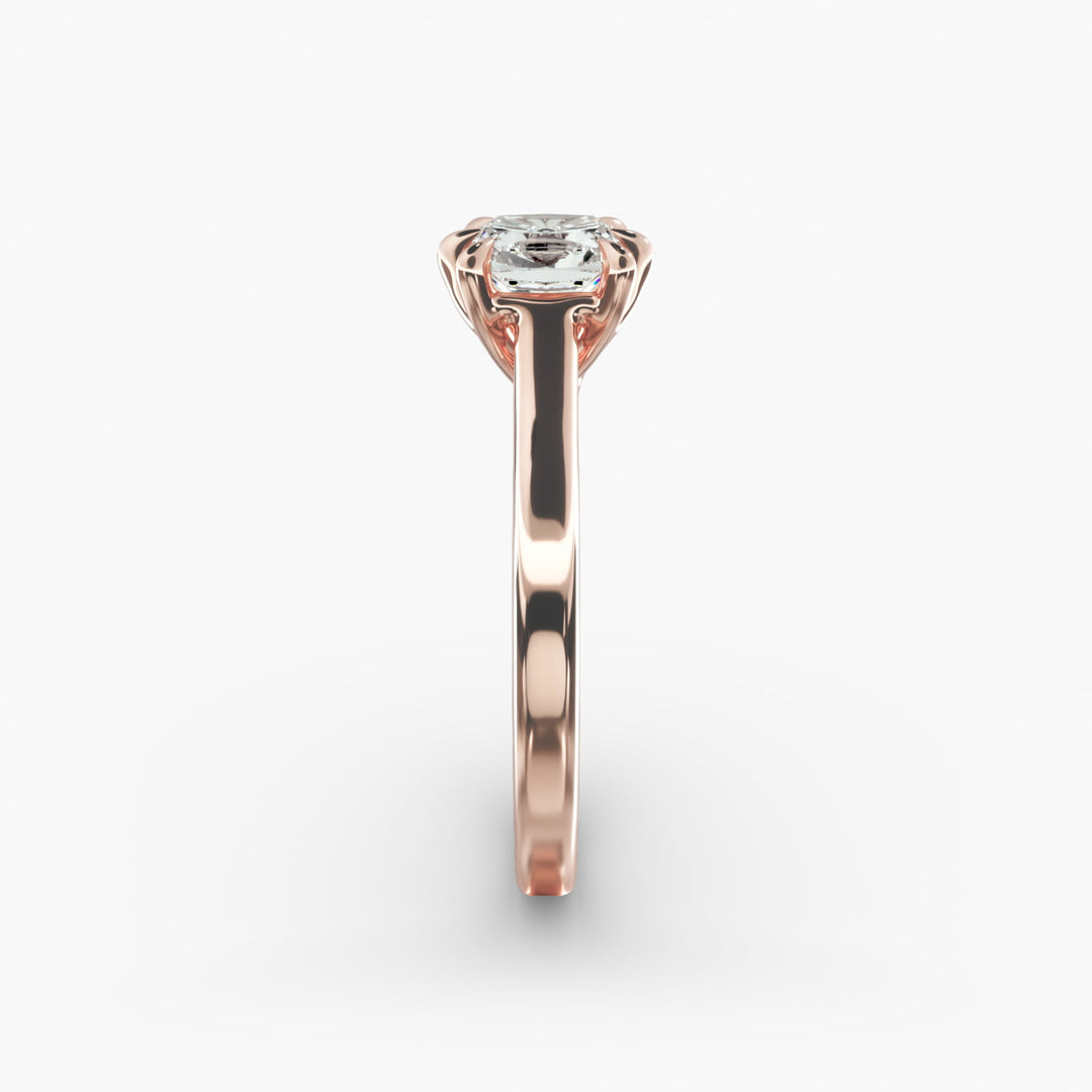 Cushion Lab-Grown Diamond 6-Prong Solitaire Ring | IGI Certified | 10K/14K/18K Gold