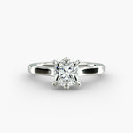 Load image into Gallery viewer, Cushion Lab-Grown Diamond 6-Prong Solitaire Ring | IGI Certified | 10K/14K/18K Gold
