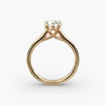 Load image into Gallery viewer, Heart Lab-Grown Diamond 5-Prong Wide Band Ring | IGI Certified | 10K/14K/18K Gold
