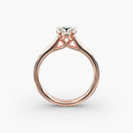 Load image into Gallery viewer, Pear Shape Lab-Grown Diamond Ring — 6-Prong Setting with Wide Band | IGI Certified | 10K/14K/18K Gold
