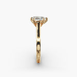 Load image into Gallery viewer, Pear Shape Lab-Grown Diamond Ring — 6-Prong Setting with Wide Band | IGI Certified | 10K/14K/18K Gold
