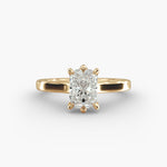 Load image into Gallery viewer, Lab Grown Radiant Diamond Ring | Six-Prong Classic Solitaire | 0.50–5.00 CT | IGI Certified | 10K/14K/18K Gold Choices
