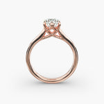 Load image into Gallery viewer, Round Brilliant Lab-Grown Diamond 6-Prong Wide Band Ring | IGI Certified | 10K/14K/18K Gold
