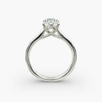 Load image into Gallery viewer, Round Brilliant Lab-Grown Diamond 6-Prong Wide Band Ring | IGI Certified | 10K/14K/18K Gold
