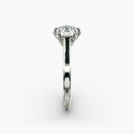 Load image into Gallery viewer, Round Brilliant Lab-Grown Diamond 6-Prong Wide Band Ring | IGI Certified | 10K/14K/18K Gold
