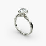 Load image into Gallery viewer, Round Brilliant Lab-Grown Diamond 6-Prong Wide Band Ring | IGI Certified | 10K/14K/18K Gold
