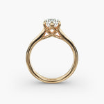 Load image into Gallery viewer, Round Brilliant Lab-Grown Diamond 6-Prong Wide Band Ring | IGI Certified | 10K/14K/18K Gold
