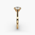 Load image into Gallery viewer, Round Brilliant Lab-Grown Diamond 6-Prong Wide Band Ring | IGI Certified | 10K/14K/18K Gold
