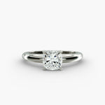 Load image into Gallery viewer, Cushion Lab-Grown Diamond Solitaire Ring – 4-Prong Classic | IGI Certified | 10K/14K/18K Gold
