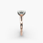 Load image into Gallery viewer, Emerald Lab-Grown Diamond Solitaire Ring – 4-Prong Classic | IGI Certified | 10K/14K/18K Gold
