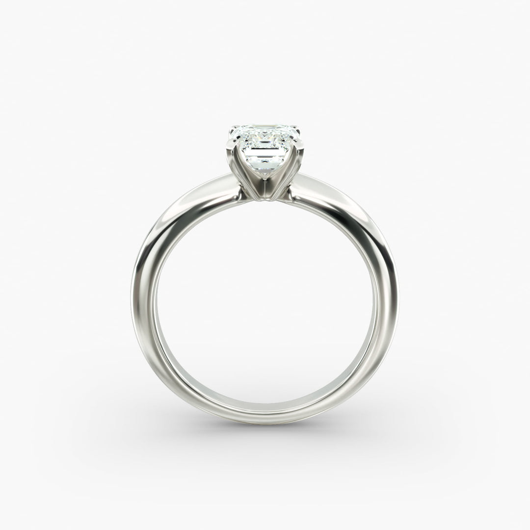 Emerald Lab-Grown Diamond Solitaire Ring – 4-Prong Classic | IGI Certified | 10K/14K/18K Gold
