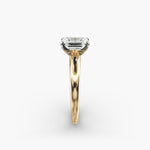 Load image into Gallery viewer, Emerald Lab-Grown Diamond Solitaire Ring – 4-Prong Classic | IGI Certified | 10K/14K/18K Gold
