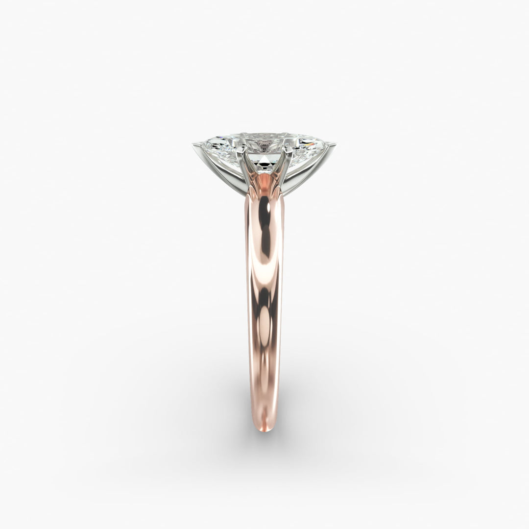 Marquise Lab-Grown Diamond Solitaire Ring – 6-Prong Classic | IGI Certified | 10K/14K/18K Gold