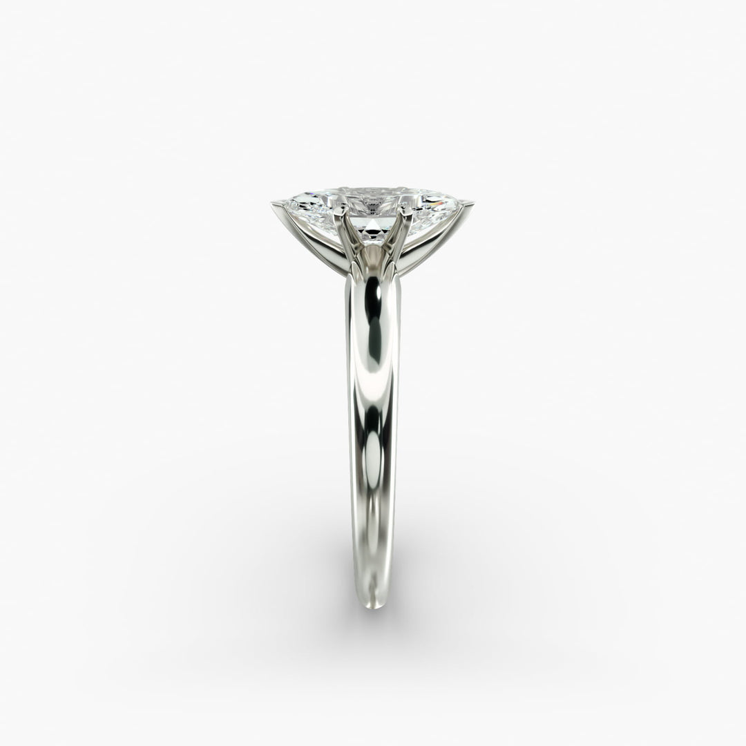 Marquise Lab-Grown Diamond Solitaire Ring – 6-Prong Classic | IGI Certified | 10K/14K/18K Gold