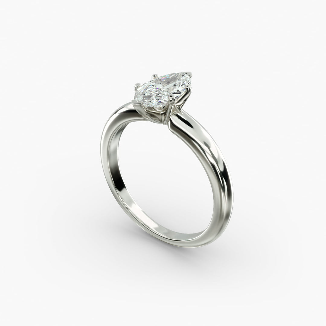Marquise Lab-Grown Diamond Solitaire Ring – 6-Prong Classic | IGI Certified | 10K/14K/18K Gold