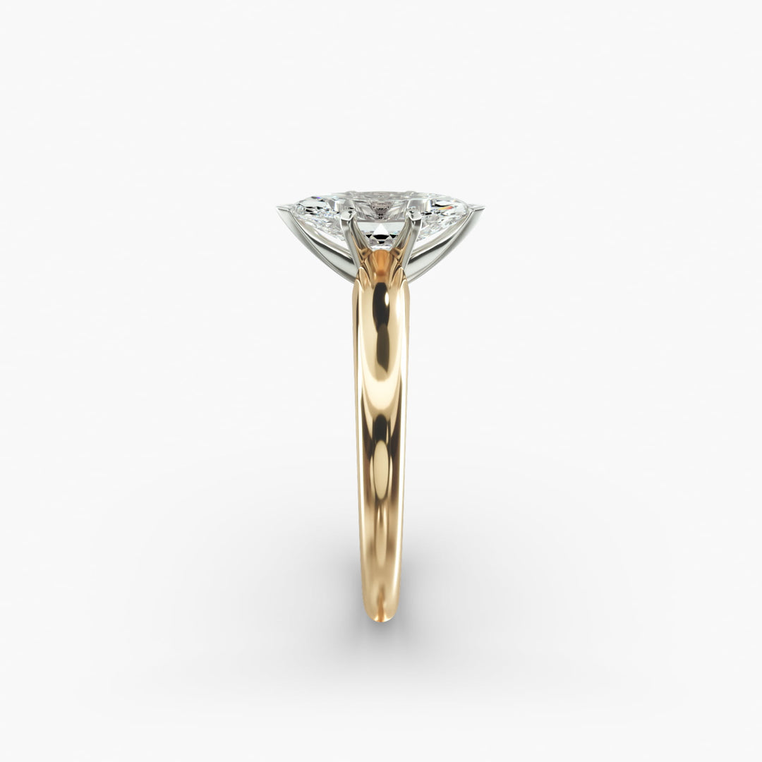 Marquise Lab-Grown Diamond Solitaire Ring – 6-Prong Classic | IGI Certified | 10K/14K/18K Gold