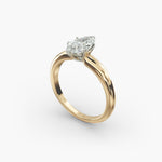Load image into Gallery viewer, Marquise Lab-Grown Diamond Solitaire Ring – 6-Prong Classic | IGI Certified | 10K/14K/18K Gold
