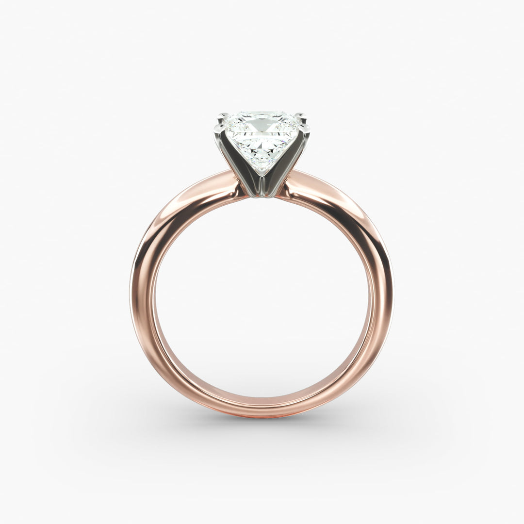 Princess Lab-Grown Diamond Solitaire Ring – 4-Prong Classic | IGI Certified | 10K/14K/18K Gold
