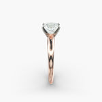 Load image into Gallery viewer, Princess Lab-Grown Diamond Solitaire Ring – 4-Prong Classic | IGI Certified | 10K/14K/18K Gold
