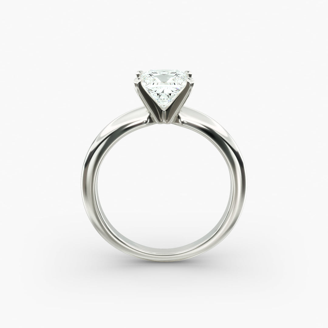 Princess Lab-Grown Diamond Solitaire Ring – 4-Prong Classic | IGI Certified | 10K/14K/18K Gold