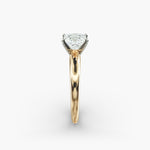 Load image into Gallery viewer, Princess Lab-Grown Diamond Solitaire Ring – 4-Prong Classic | IGI Certified | 10K/14K/18K Gold
