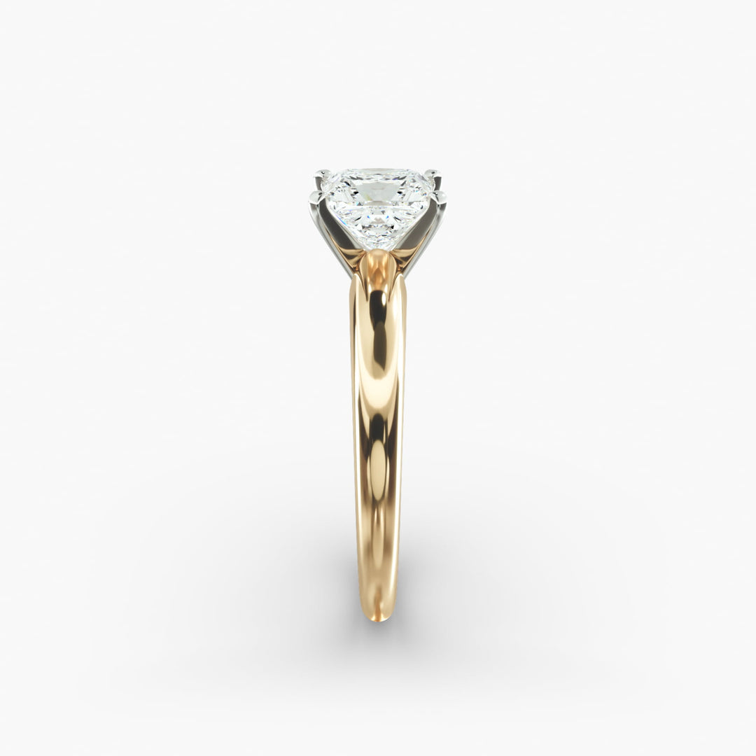 Princess Lab-Grown Diamond Solitaire Ring – 4-Prong Classic | IGI Certified | 10K/14K/18K Gold