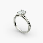 Load image into Gallery viewer, Elegant Radiant Cut Lab Diamond Ring | Four Prong Mount | 0.50–5.00 Carat | IGI Certified | Available in Yellow, White, Rose Gold
