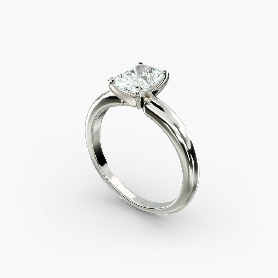 Elegant Radiant Cut Lab Diamond Ring | Four Prong Mount | 0.50–5.00 Carat | IGI Certified | Available in Yellow, White, Rose Gold