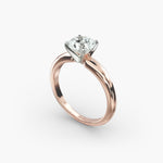 Load image into Gallery viewer, Round Brilliant Lab-Grown Diamond Solitaire Ring – Classic 4-Prong | IGI Certified | 10K/14K/18K Gold
