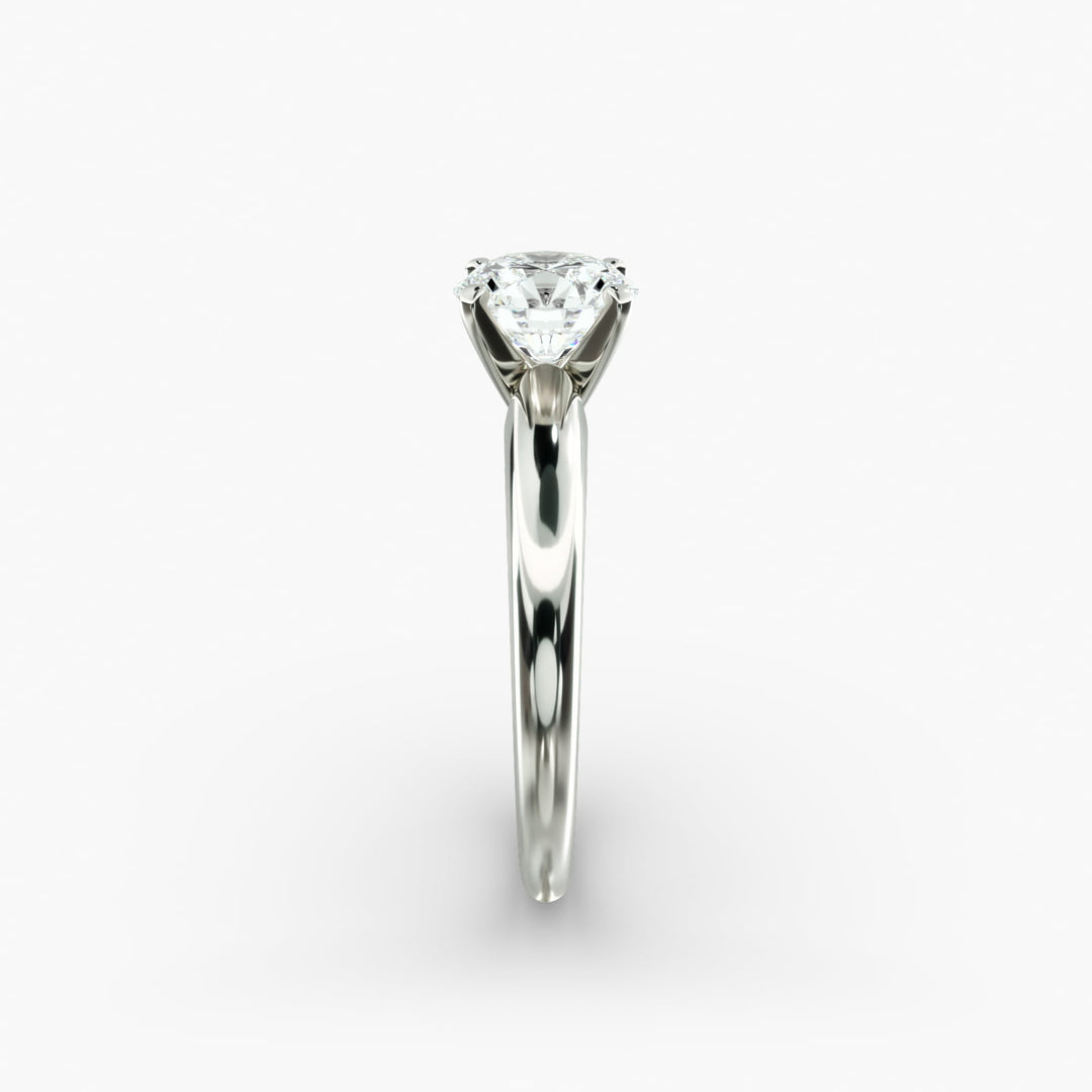 Round Brilliant Lab-Grown Diamond Solitaire Ring – Classic 4-Prong | IGI Certified | 10K/14K/18K Gold