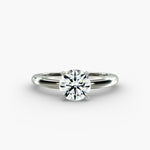 Load image into Gallery viewer, Round Brilliant Lab-Grown Diamond Solitaire Ring – Classic 4-Prong | IGI Certified | 10K/14K/18K Gold
