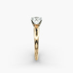 Load image into Gallery viewer, Round Brilliant Lab-Grown Diamond Solitaire Ring – Classic 4-Prong | IGI Certified | 10K/14K/18K Gold
