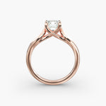 Load image into Gallery viewer, Cushion Lab-Grown Diamond 4-Prong Unique Band Ring | IGI Certified | 10K/14K/18K Gold
