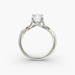 Load image into Gallery viewer, Cushion Lab-Grown Diamond 4-Prong Unique Band Ring | IGI Certified | 10K/14K/18K Gold
