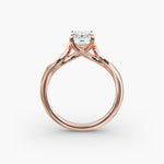 Load image into Gallery viewer, Emerald Lab-Grown Diamond Ring – Leaf Style Design | IGI Certified | 10K/14K/18K Gold
