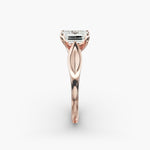 Load image into Gallery viewer, Emerald Lab-Grown Diamond Ring – Leaf Style Design | IGI Certified | 10K/14K/18K Gold

