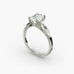 Load image into Gallery viewer, Emerald Lab-Grown Diamond Ring – Leaf Style Design | IGI Certified | 10K/14K/18K Gold
