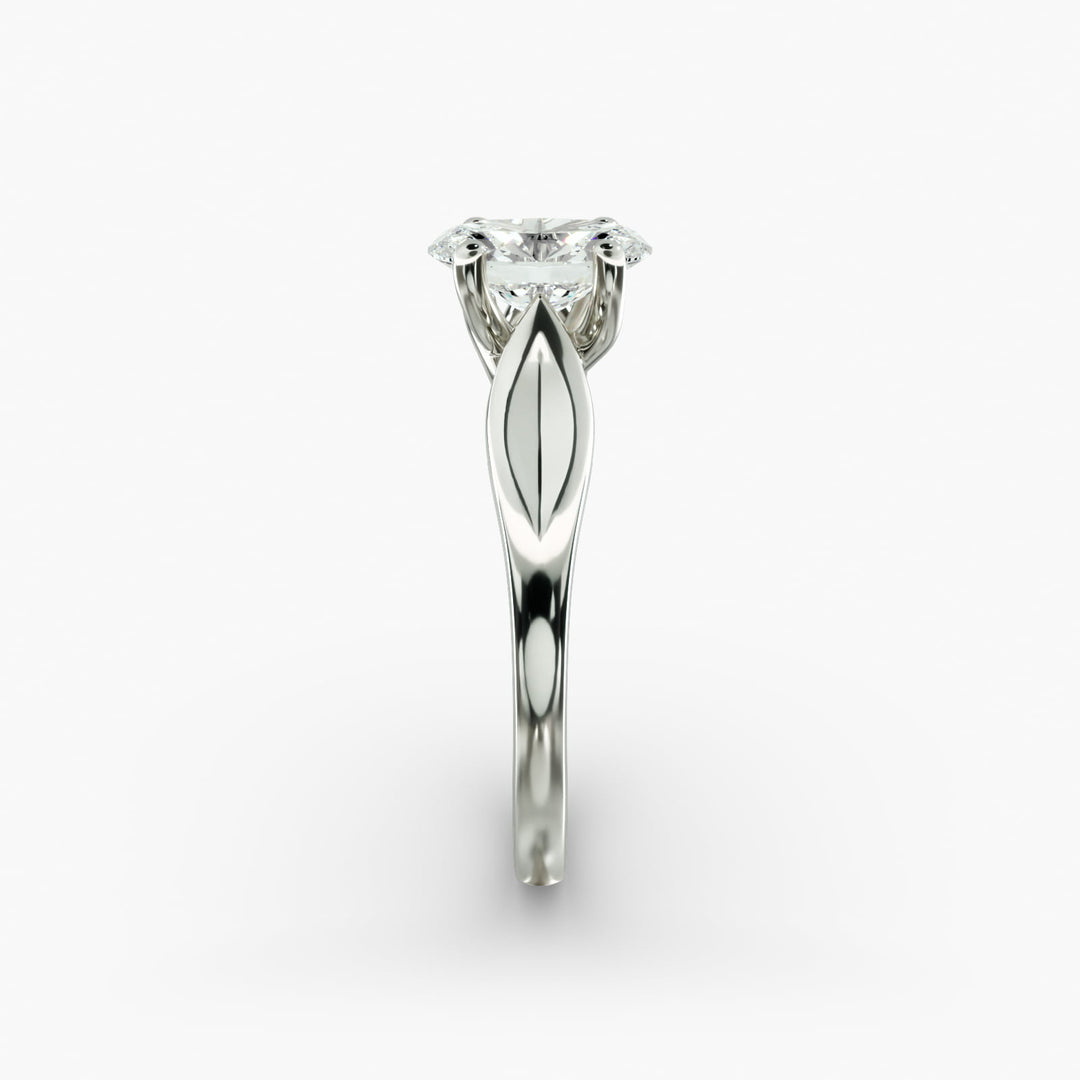 Oval Lab-Grown Diamond Ring – Unique 4-Prong Design | IGI Certified | 10K/14K/18K Gold