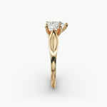 Load image into Gallery viewer, Pear Shape Lab-Grown Diamond Ring — 5-Prong Unique Design | IGI Certified | 10K/14K/18K Gold
