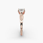 Load image into Gallery viewer, Princess Cut Lab-Grown Diamond Ring — Unique 4-Prong Design | IGI Certified | 10K/14K/18K Gold
