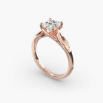 Load image into Gallery viewer, Princess Cut Lab-Grown Diamond Ring — Unique 4-Prong Design | IGI Certified | 10K/14K/18K Gold
