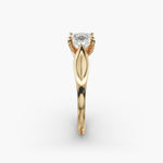 Load image into Gallery viewer, Princess Cut Lab-Grown Diamond Ring — Unique 4-Prong Design | IGI Certified | 10K/14K/18K Gold
